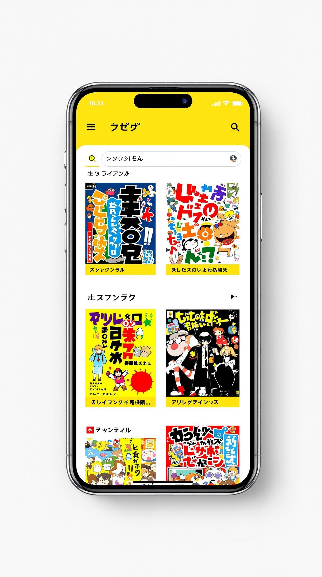 免费看动漫APP界面展示 - 漫画书架