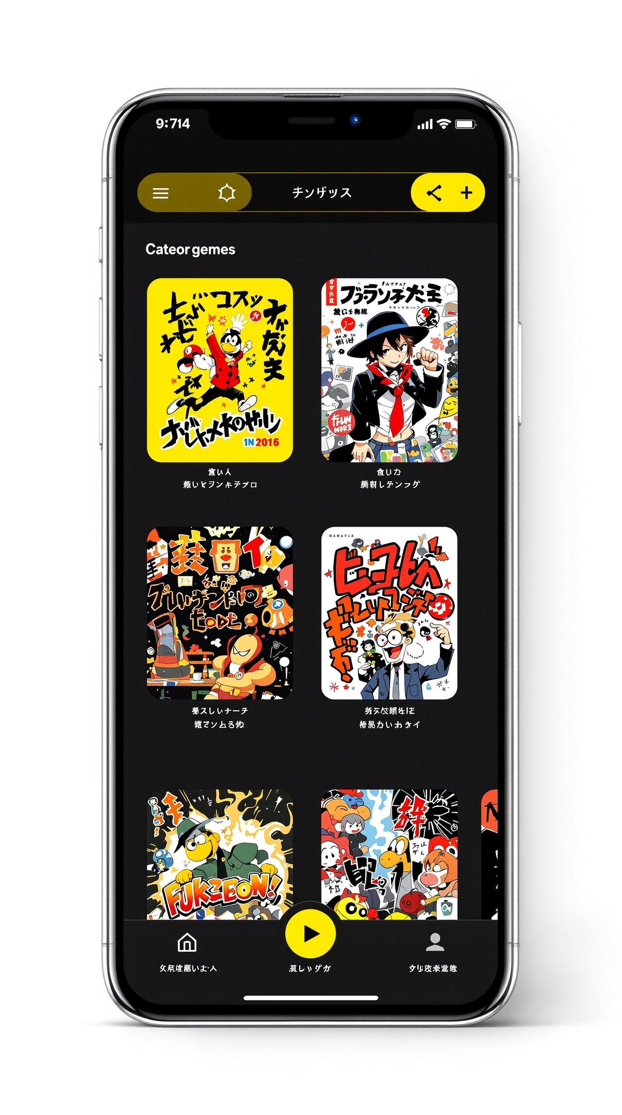 免费看动漫APP界面展示 - 分类浏览